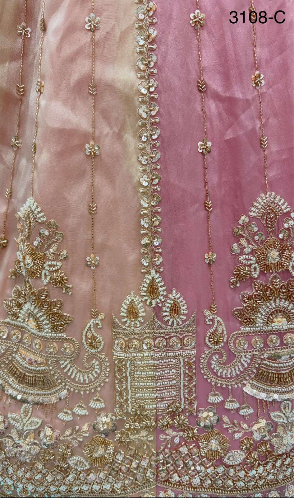 Partywear pastel Color beautiful Satin Silk fancy fabric Lehenga Choli reseller in surat 3108